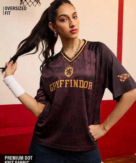 Harry Potter Gryffindor Women Oversized Jerseys
