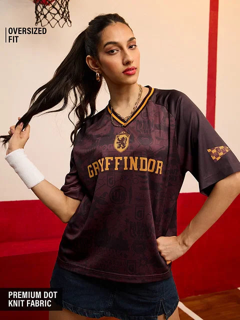 Harry Potter Gryffindor Women Oversized Jerseys