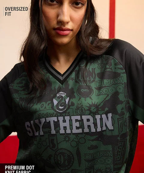 Harry Potter Slytherin Women Oversized Jerseys