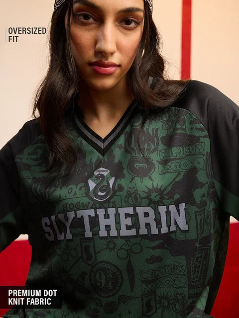Harry Potter Slytherin Women Oversized Jerseys