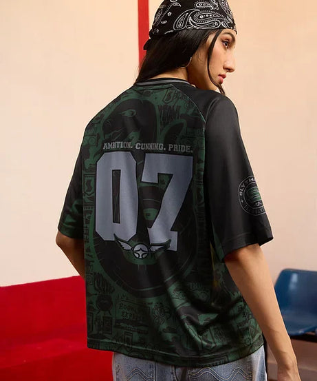 Harry Potter Slytherin Women Oversized Jerseys