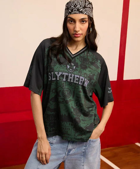 Harry Potter Slytherin Women Oversized Jerseys