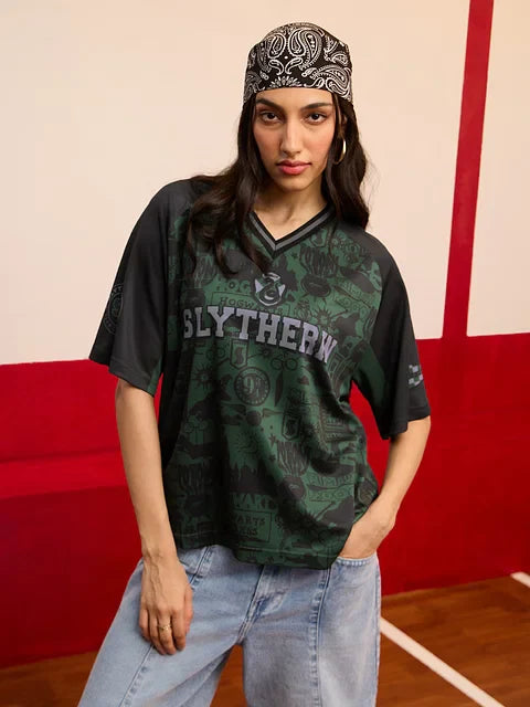 Harry Potter Slytherin Women Oversized Jerseys