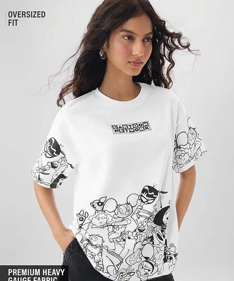Cartoon Network 90's Fave Women Oversized T-Shirts