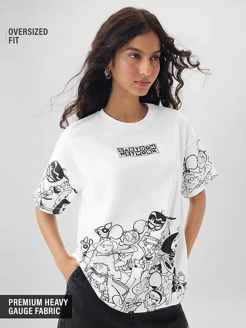 Cartoon Network 90's Fave Women Oversized T-Shirts