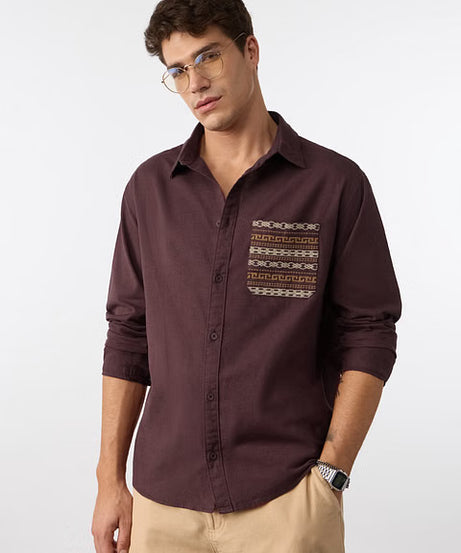 Aham Bramhasmi Cotton Linen Shirts