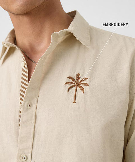 Desert Dusk Cotton Linen Shirts