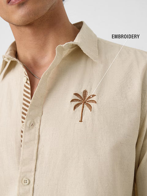 Desert Dusk Cotton Linen Shirts