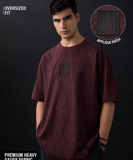 Avatar Fire Bender Oversized T-Shirts