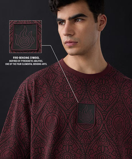Avatar Fire Bender Oversized T-Shirts