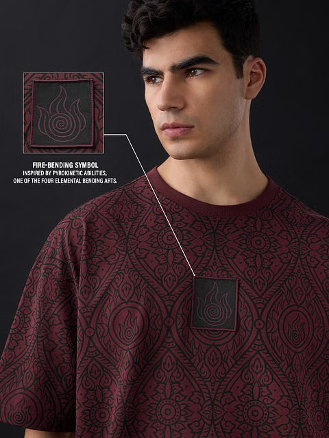 Avatar Fire Bender Oversized T-Shirts