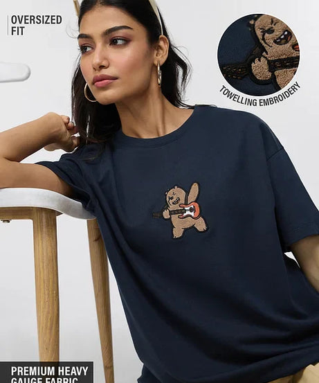 We Bare Bears Rockstar Women Oversized T-Shirts