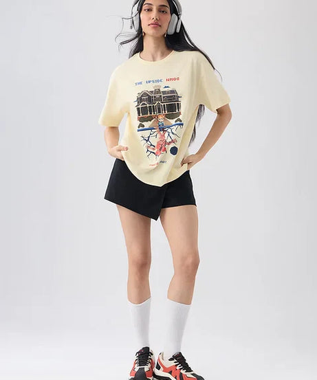 Stranger Things Pixel Women Oversized T-Shirts