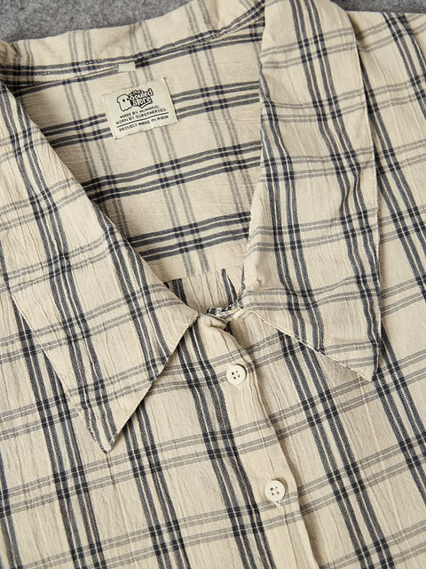 Textured  Birch Women Cropped Shirts