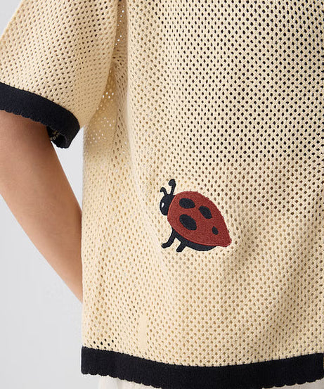 Open knit shirt Happy Pooh Women Shirts