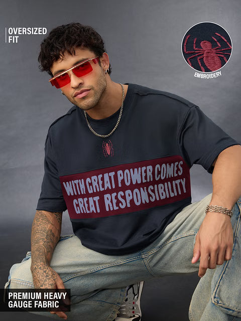 Spider-Man Responsibility Oversized T-Shirts