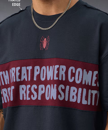 Spider-Man Responsibility Oversized T-Shirts