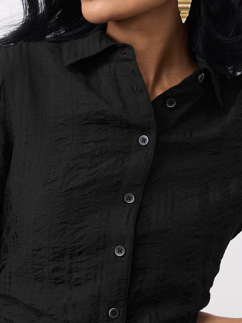 Textured Shirt Aura Women Shirts