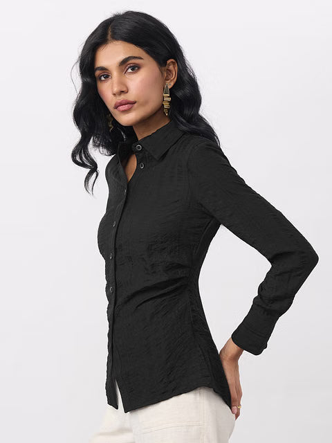 Textured Shirt Aura Women Shirts