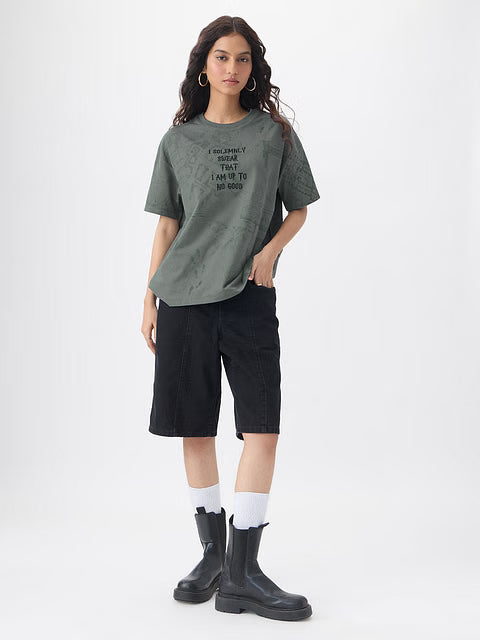 Harry Potter Mischief Managed Women Oversized T-Shirts