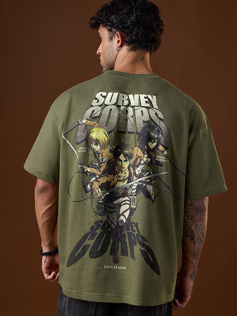 Attack On Titan Survey Corps Oversized T-Shirts