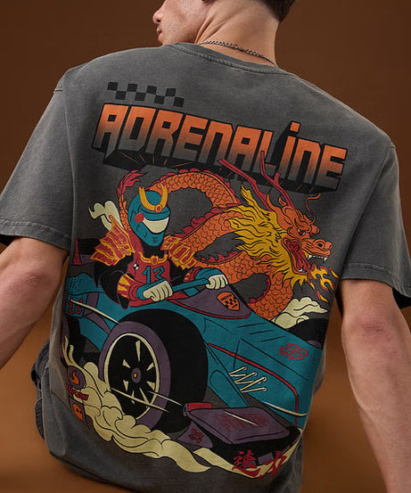 Ukiyo Adrenaline Oversized T-Shirts