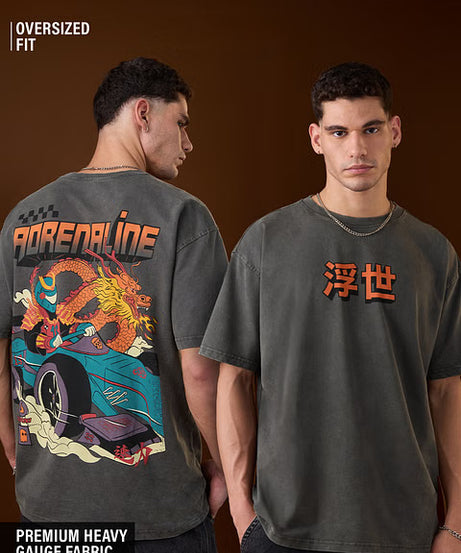 Ukiyo Adrenaline Oversized T-Shirts