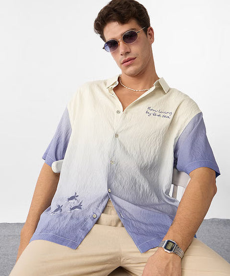 Living By The Sea Oversized Shirts