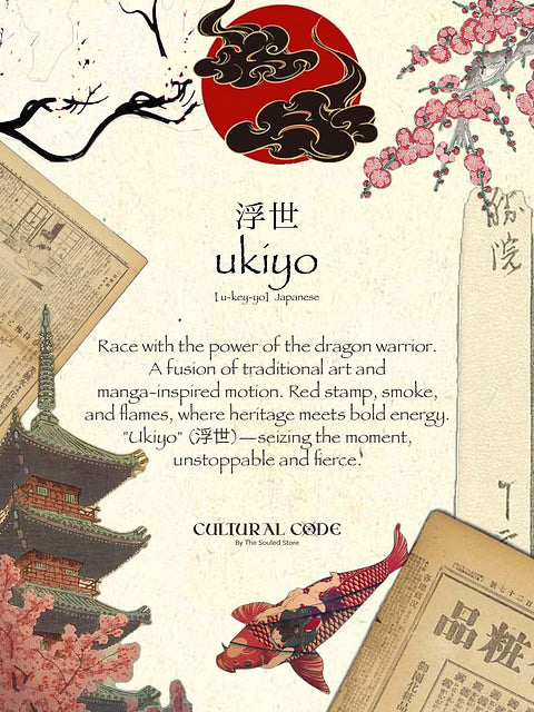 Ukiyo Adrenaline Oversized T-Shirts