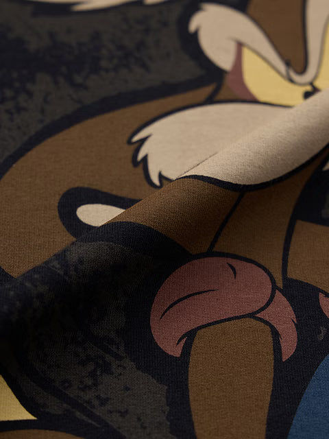 Looney Tunes Skating Coyote Super Oversized T-Shirts