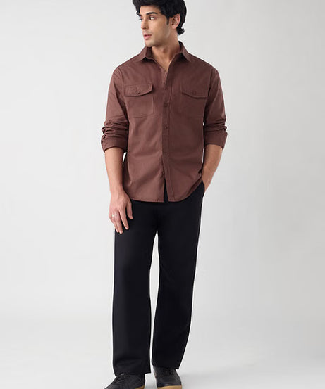 Utility Merlot Men Shirts