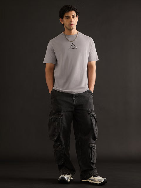 Harry Potter Hallows Men Relaxed Fit T-Shirts