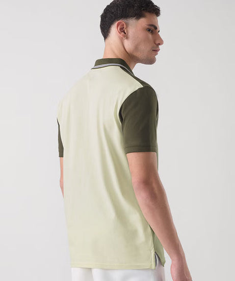 Colourblock Polo Matcha Polos