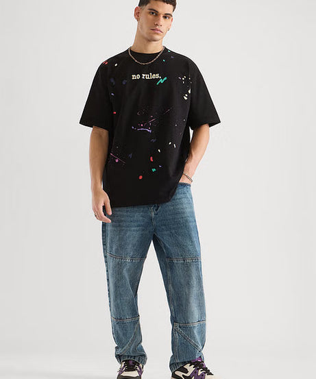 Open Knit No Rules Oversized T-Shirts