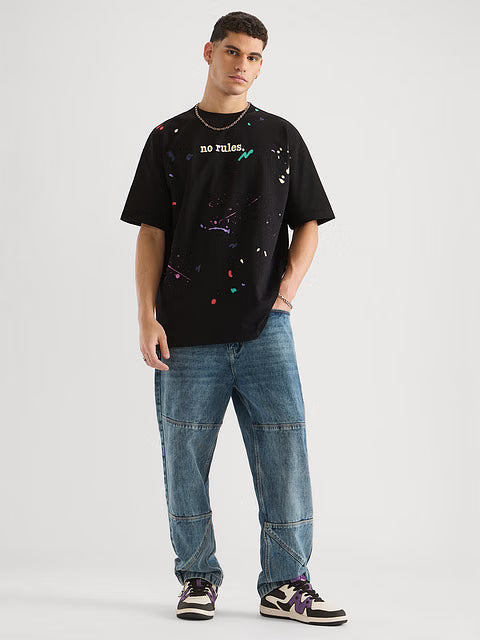 Open Knit No Rules Oversized T-Shirts