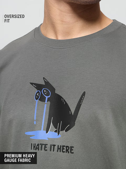 Oversized  Hate It Here Oversized T-Shirts