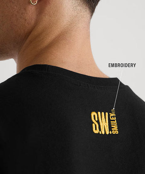 S.W.SMILEY Winkle Oversized T-Shirts