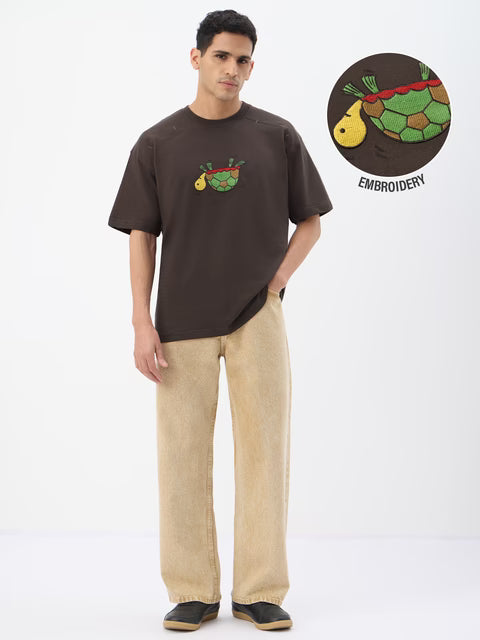 Pets On Prints Turtle Oversized T-Shirts