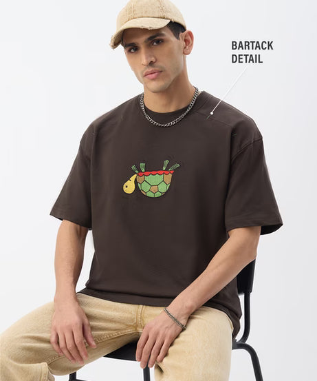 Pets On Prints Turtle Oversized T-Shirts