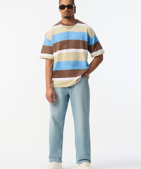 Flatknit Stripe T-Shirt Nautica Oversized T-Shirts