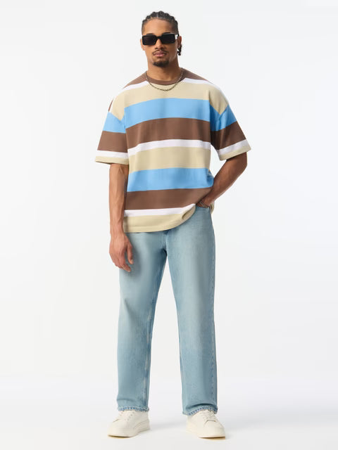Flatknit Stripe T-Shirt Nautica Oversized T-Shirts