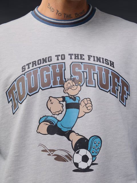 Popeye Strong To The Finish Oversized Full Sleeve T-Shirts