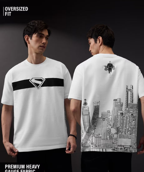 Superman Fly Up Oversized T-Shirts