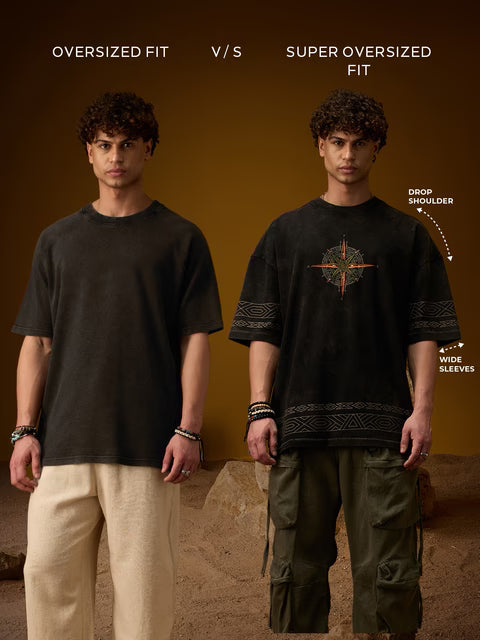 Iron Man Glow Logo Super Oversized T-Shirts