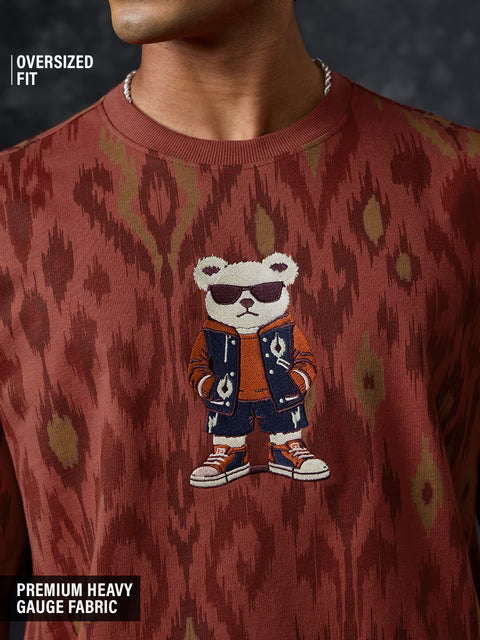 Indian Arts Sassy Teddy Oversized T-Shirts