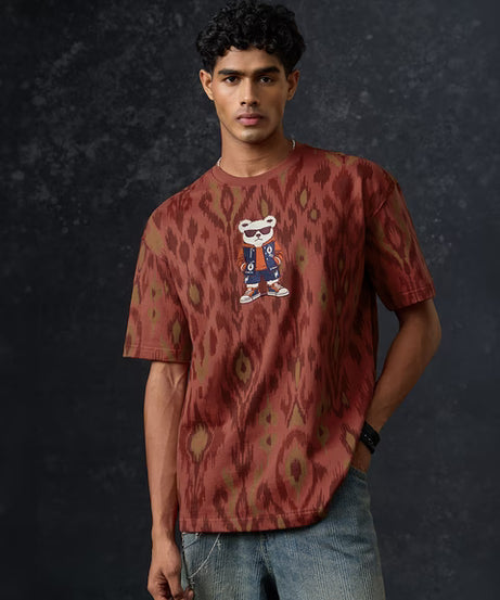 Indian Arts Sassy Teddy Oversized T-Shirts