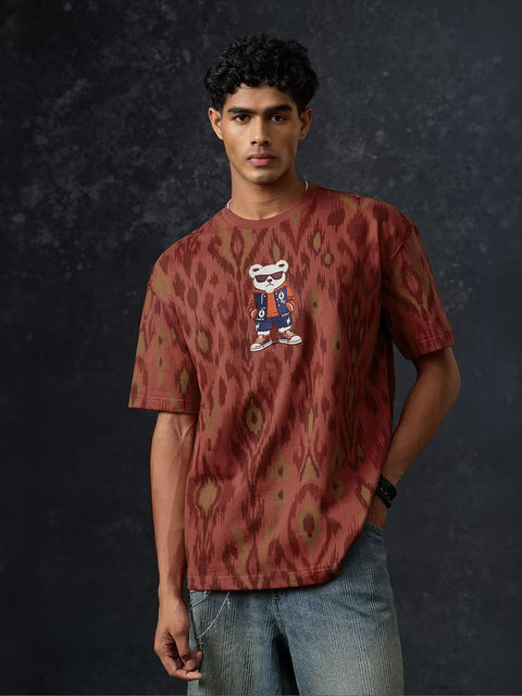 Indian Arts Sassy Teddy Oversized T-Shirts