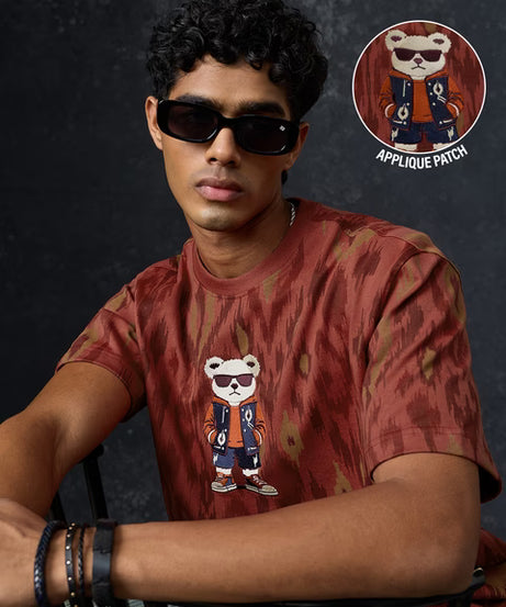 Indian Arts Sassy Teddy Oversized T-Shirts