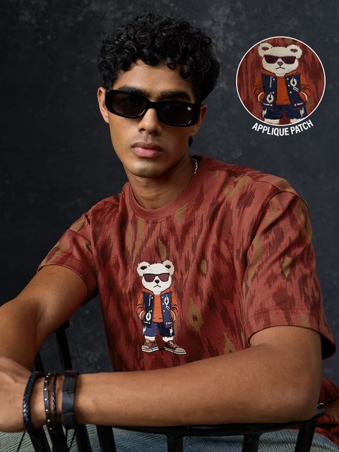 Indian Arts Sassy Teddy Oversized T-Shirts