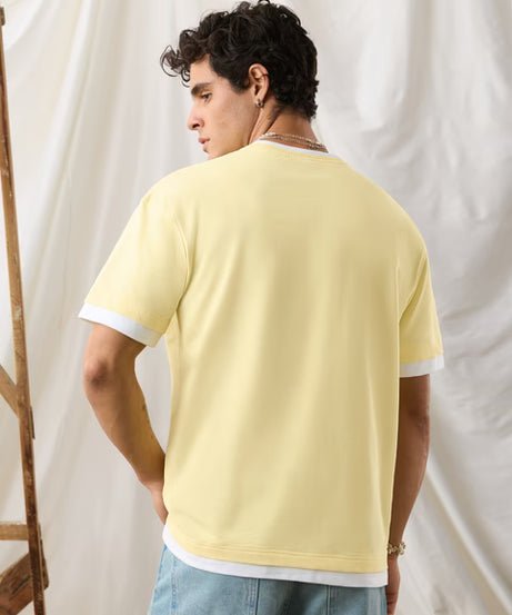Ringer Tshirt Flan Oversized T-Shirts